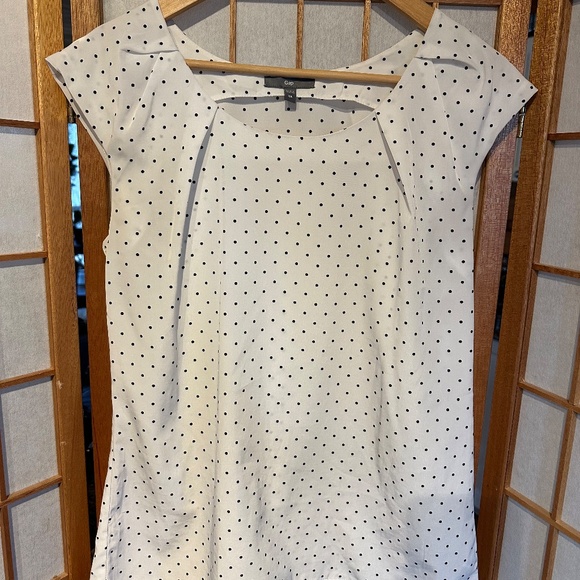 Gap short sleeve polka dot blouse - Picture 1 of 9